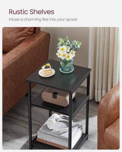 Side Table Small End Table (Ink Black)