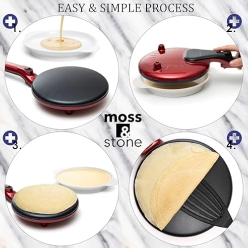 Red Electric Crepe Maker (8 Inch Corded / Red)