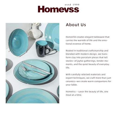 HomeVss Stoneware Sonoma Dinnerware Set