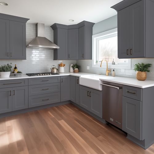 Wall Mounted Cabinet (Pebble Gray / 36" W x 12" D x 42" H)