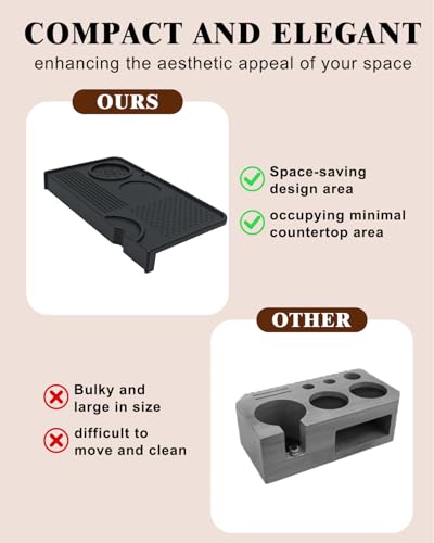 Upgraded Silicone Tamping Mat & Coffee Brush