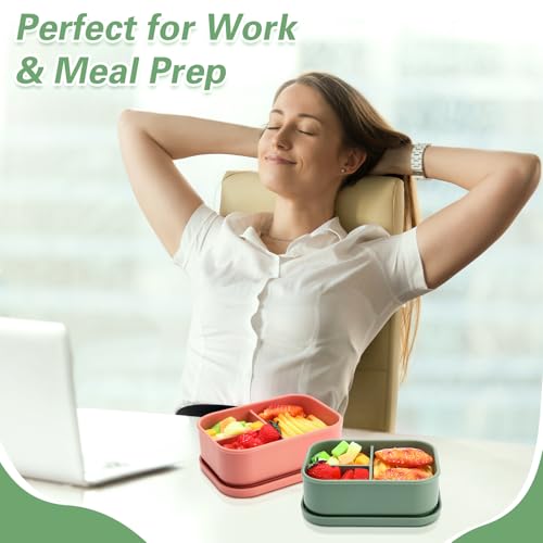 6 Pcs Silicone Bento Box (6 Count)