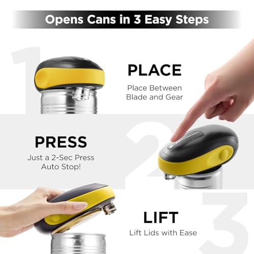 One-To-Go Electric Can Opener, Yellow