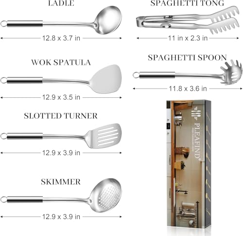 Stainless Steel Cooking Utensils Set (6P-Silver)