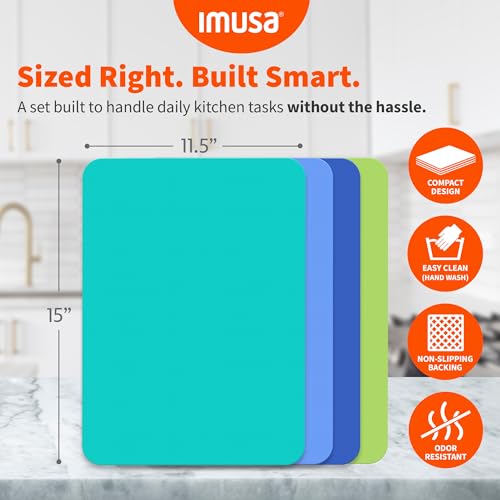 IMUSA Plastic Cutting Board Mats (4PK Flexi)