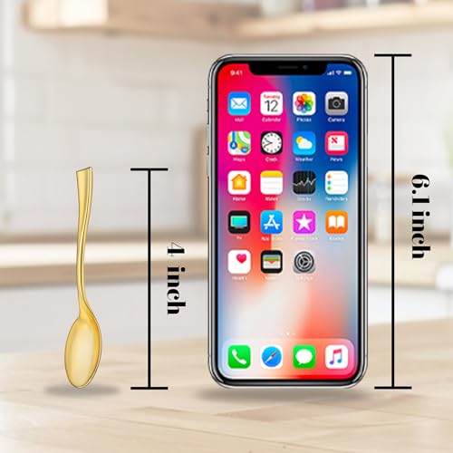 300PCS Plastic Gold Mini Spoons (Gold / Mini Spoons)