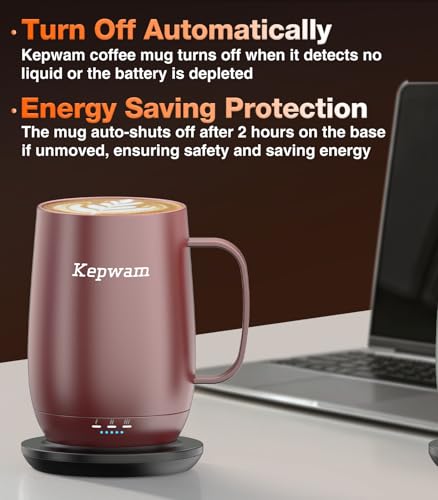 Heated Coffee Mug T2 (Burgundy / 20oz)