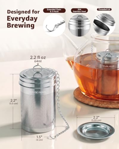 Tea Infuser Extra Fine Mesh Tea Strainers for Loose Tea (Small × 1 / Classic)
