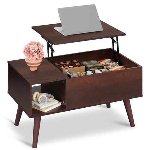 Lift Top Coffee Table with Hidden Storage (Espresso / 31.5")