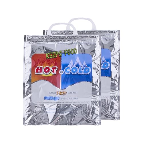 Hot and Cold Insulated Bags for Food Delivery (X Small (Meal Size))