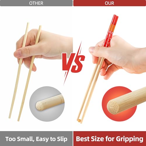 50Pairs Bamboo Chopsticks Disposable Individually Wrapped (Style 2)