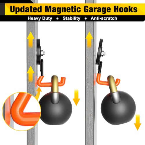 Heavy Duty Magnetic Hooks (Red)