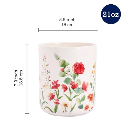 Summer Provence Ceramic Utensil Holder Set of 2 (2 Count)