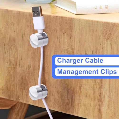 5 Sets Charger Holders for Cords (5 Sets / Silver)
