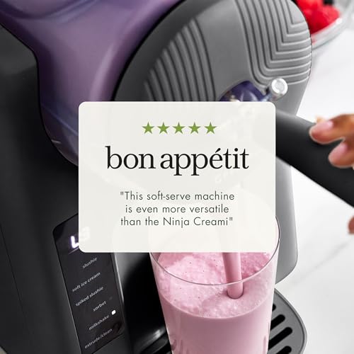 Frost Ice Cream Maker & Slushie Machine (4 Pint Ice Cream & Frozen Drink Maker / Licorice Gray)