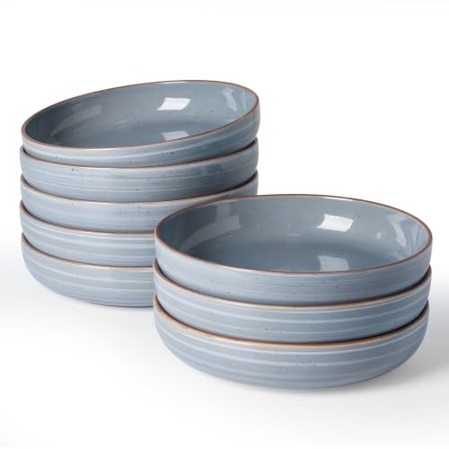 Meteor 33 oz Pasta Bowls Set of 8 (Blue Gray / Set of 8)