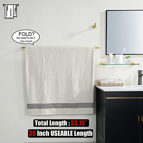 Gold Towel Bar (Gold / 33 Inch)