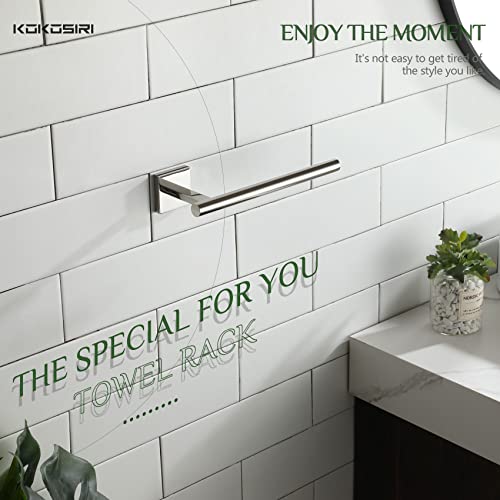Hand Towel Bar Chrome Bathroom Towel Rail Holder Kitchen Paper Holder Wall Mounted Toilet Cabinet Mount 2 Pack (Polished Chrome / 2 Pack)