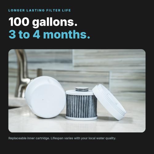Epic Pure XP Water Filter Pitcher with Advanced CoreXchange™ Filter (White & Bamboo XP)