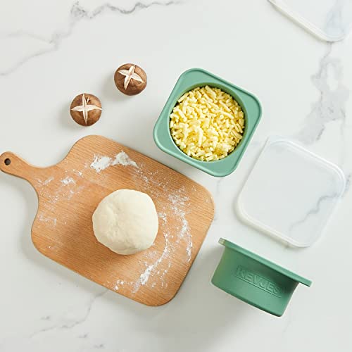 500ml Individual Dough Storage Vessels with Airtight Lid (Blue)