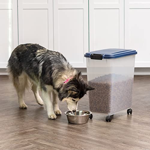Dog Food Storage Container (40 lbs / Navy)