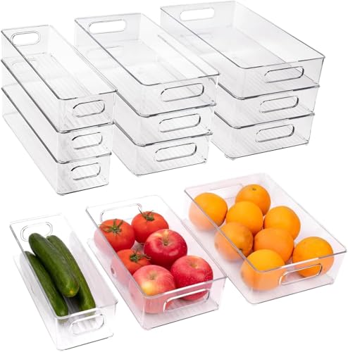 9 Pack Refrigerator Organizer Bins (9 Pack)