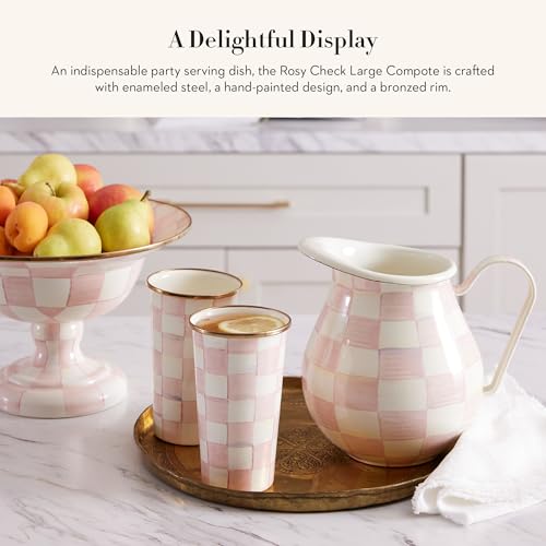 Enamel Compote (Large / Rosy Check)