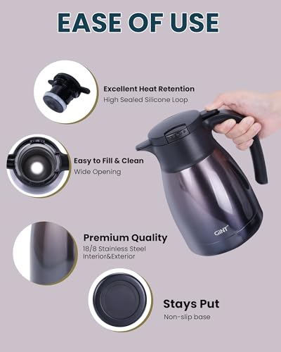1L 34Oz Thermal Coffee Carafe (Purple / 34 Ounces)