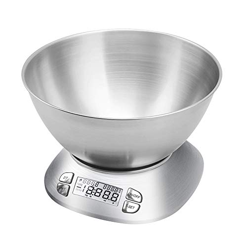 Digital Kitchen Scale with Removable Bowl 2.5L Volume