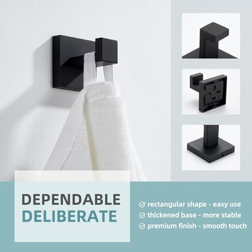 Towel Hook Matte Black (1 Pack / Matte Black)