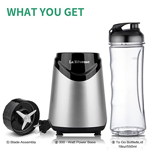 Smoothies Blender Personal Size 300 Watts with 18 oz BPA