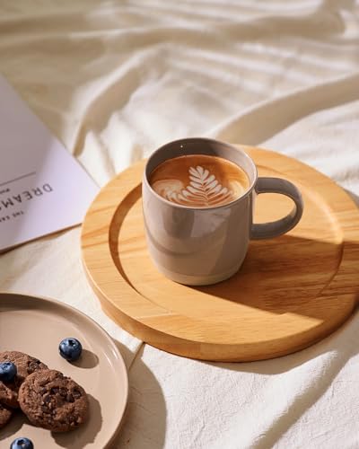 Milkyway Coffee Mugs of 4 (Milkyway-Cinnamon Brown / 4 Count (Pack of 1))