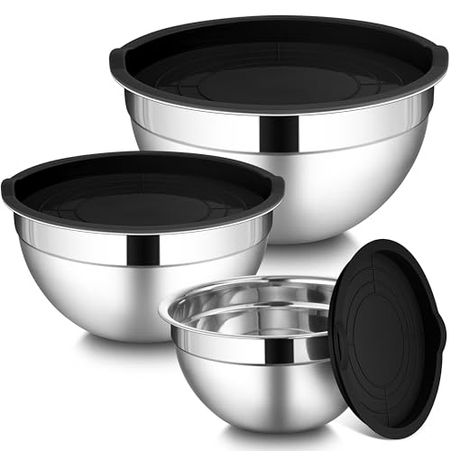 Mixing Bowls with Lids Set of 3 (6 Count)