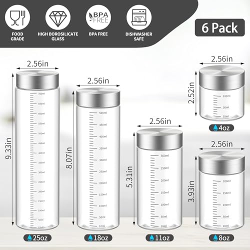 8 Oz Glass Bottles with Lid