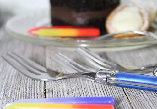Laguiole Cake Forks (Shades of Blue)
