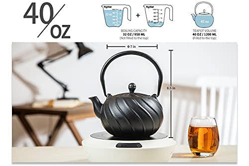 Stovetop Tea Kettle (40 oz / Midnight Black)