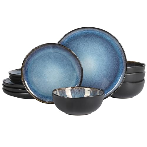 Nardini 12 Piece (Service for 4 (12pcs) / Black & Blue (Nardini))