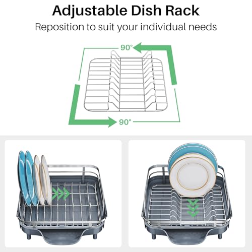 Expandable Dish Drying Rack for Kitchen Counter