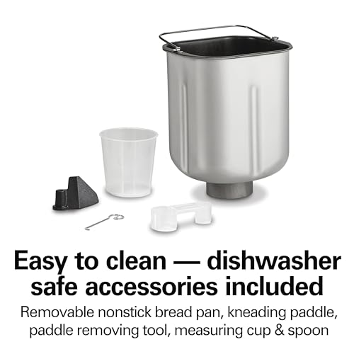 Digital Bread Maker Machine With Delay Start (White and Stainless Steel)