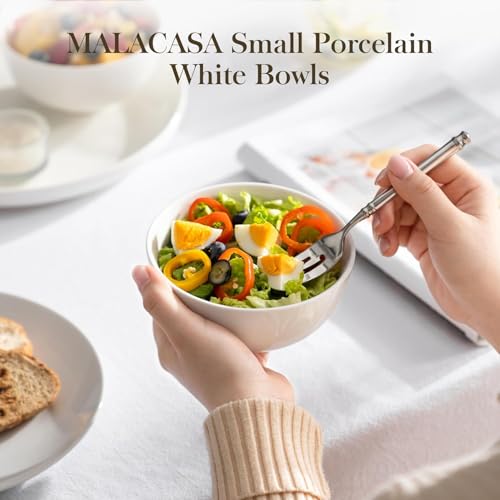 14 Oz Small Ceramic Bowls Set of 8 (Off-White / 14OZ (8PCS ))