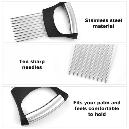 Stainless Steel Onion Slice Holder (A-3Pcs)