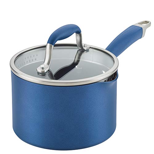 Advanced Home Hard Anodized Nonstick Sauce Pan (2 Quarts / Indigo)