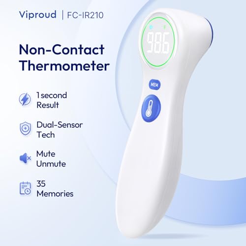 No Touch Thermometer for Kids and Adults (White)