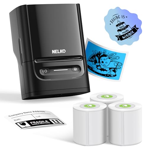 Label Maker Machine with Tape (Black)