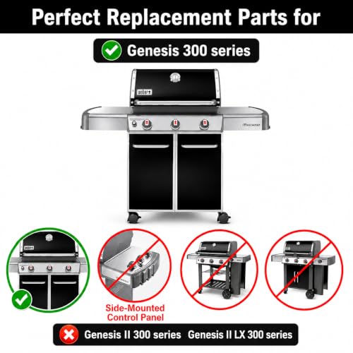 17.5 Inch Flavorizer Bars for Weber Genesis 300 Series (17.5" x 2.25" x 2.3752" - 7620 Genesis 300)