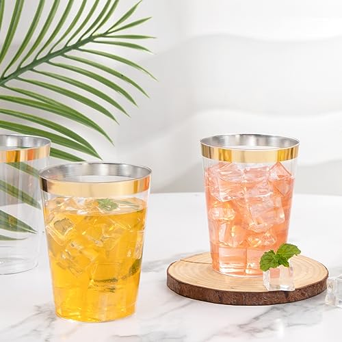 100 Pack Gold Plastic Cups (10-Gold-100)