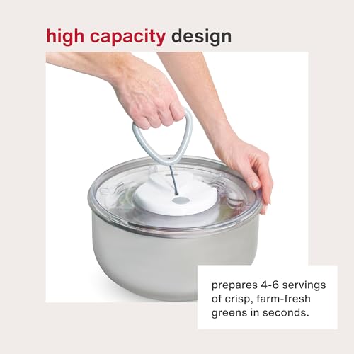 Easy Spin 2 AquaVent Large Salad Spinner (Silver / Large)