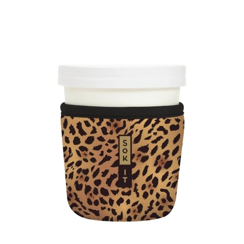 IceCreamSok Insulated Neoprene Cover (Classic Leopard / Fits Tapered Pints)
