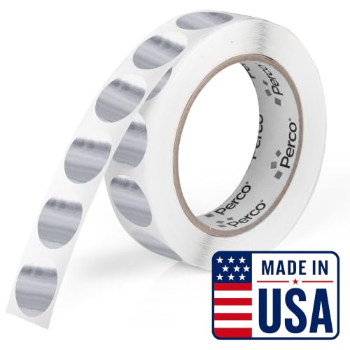 Metallic Silver Round Circle Dot Sticker 1 (Metallic Silver / 1 Inch)