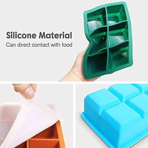 Silicone Ice Cube Trays (Orange)